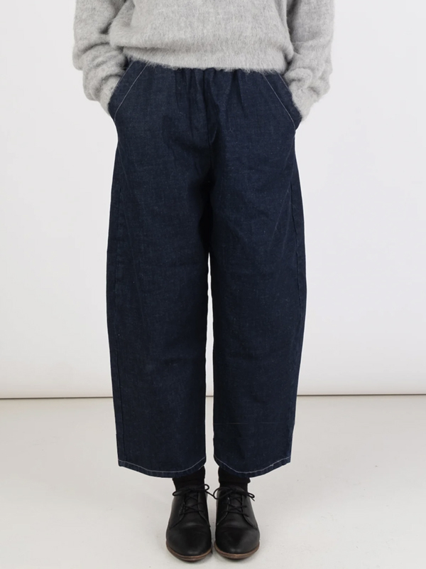 Solid Color Denim Trousers hjn Shicloths