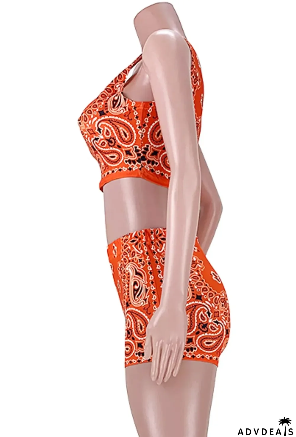 Summer Print Jogger Bra and Shorts 2PC Set