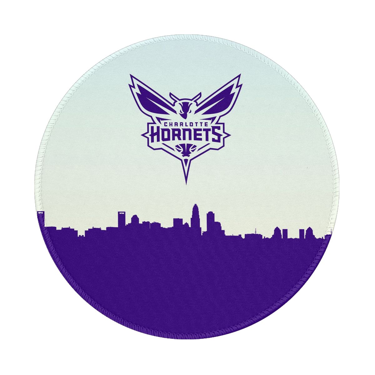 Charlotte Hornets Remarkable Landscape Waterproof Round Mouse Pad for Wireless Mouse