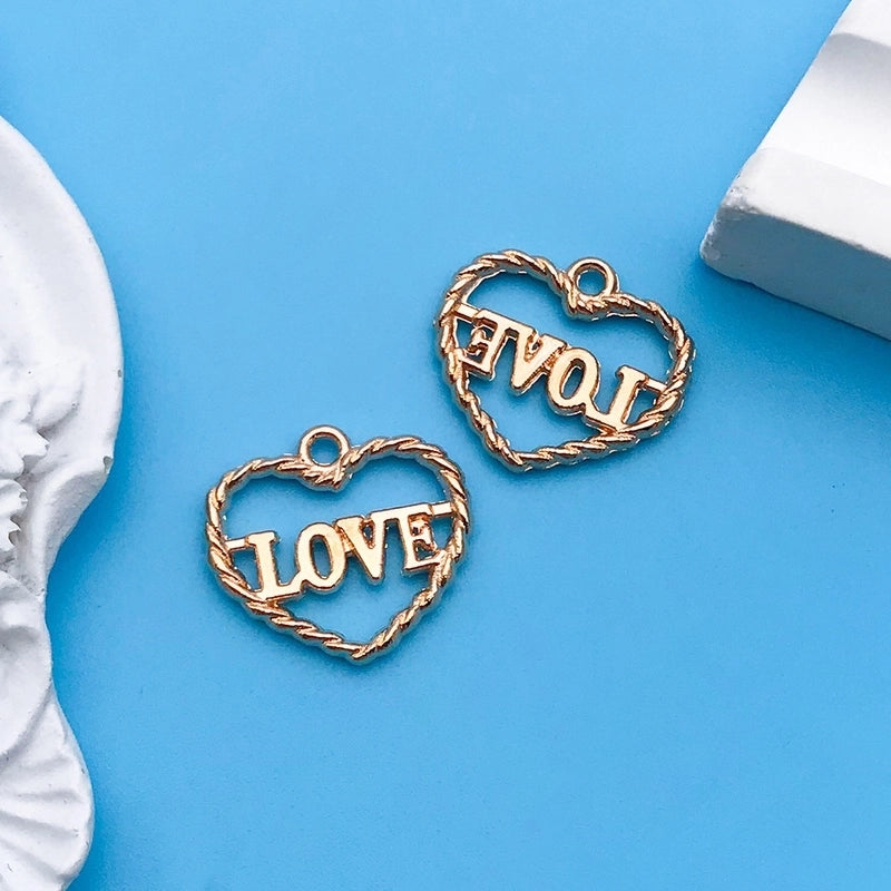 1 Piece Alloy Heart Shape Jewelry Accessories Pendant