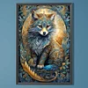 (40*60cm)Black Wolf - Full Round Drill Diamond Painting