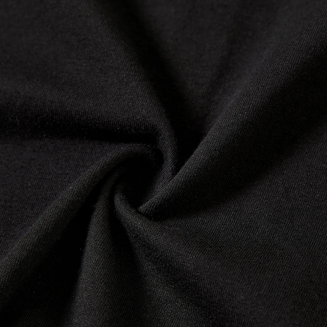 "We Wish You a Merry Christmas" Printed Pattern Black Long Sleeve Top with Red & Green & White Plaid Family Matching Pajamas