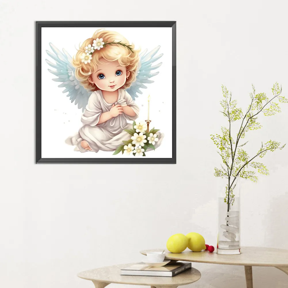 Diamond Painting - Full Round Drill - Angel(Canvas|30*30cm)