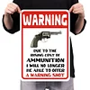 Warning - Vintage Metal Signs(12*16Inch) - Warning