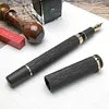 21K Gold-Nibbed, Engraved Ebonite Fountain Pen with a Mellow, Refined Feel