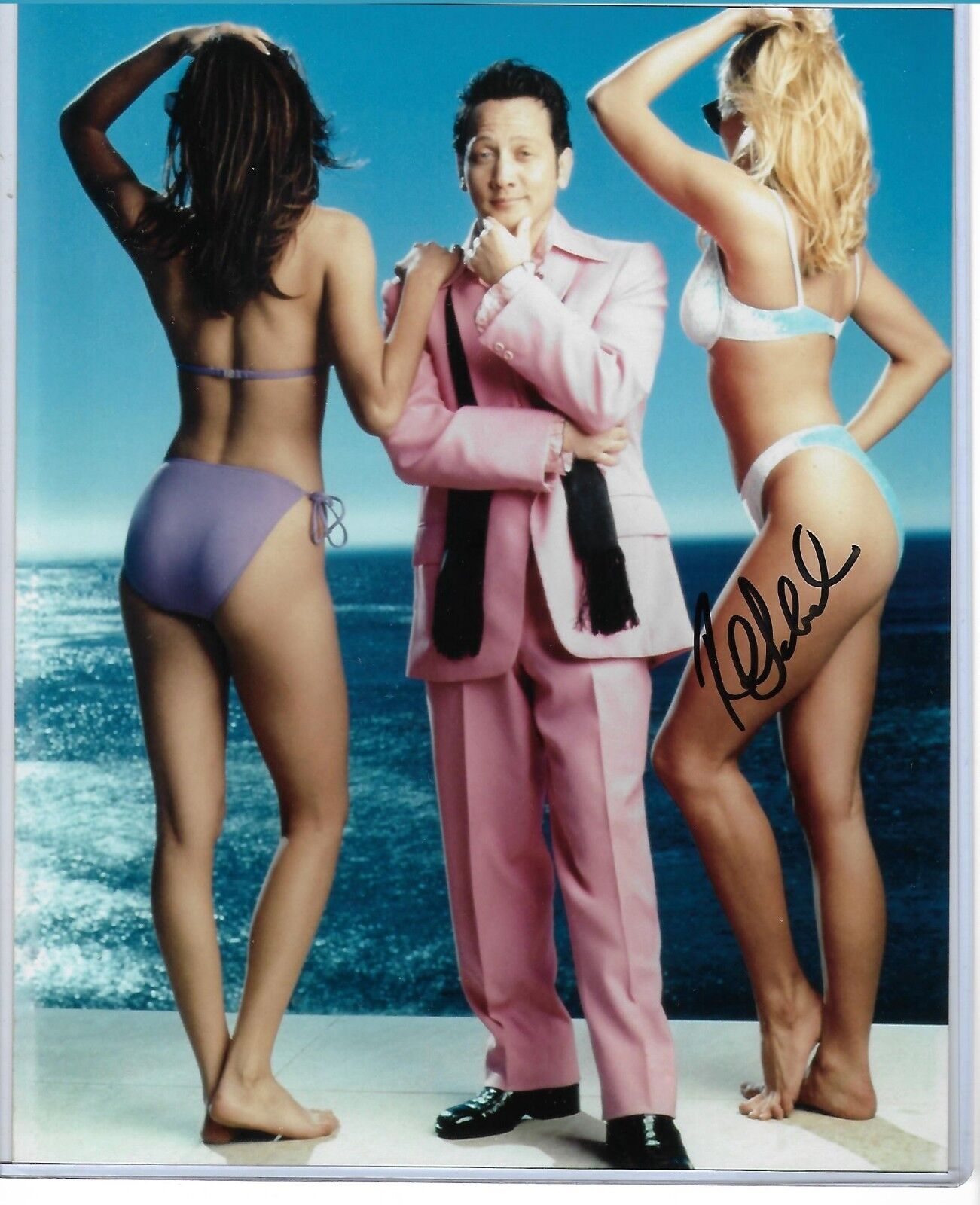 Rob Schneider autographed 8x10 Photo Poster painting+COA+ Deuce Bigalow Male Gigolo DVD