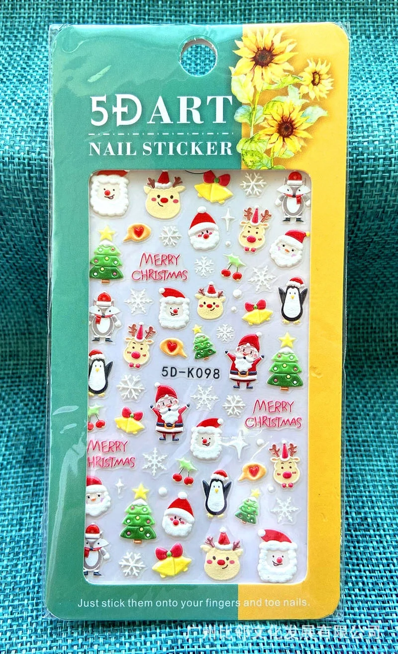 5D Acrylic Nail Sticker Engraved White Snowflakes Flower Sliders Embossed Lace Wedding Nail Art Design Monogram Decals Manicure-Nail Inspo