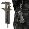 Mini Vernier Caliper Measuring Tool 0-50mm Sliding Scale Manual Non Digital Calipers Zinc-Aluminum Alloy for Bead Wire Mechanical Parts Jewels Rings