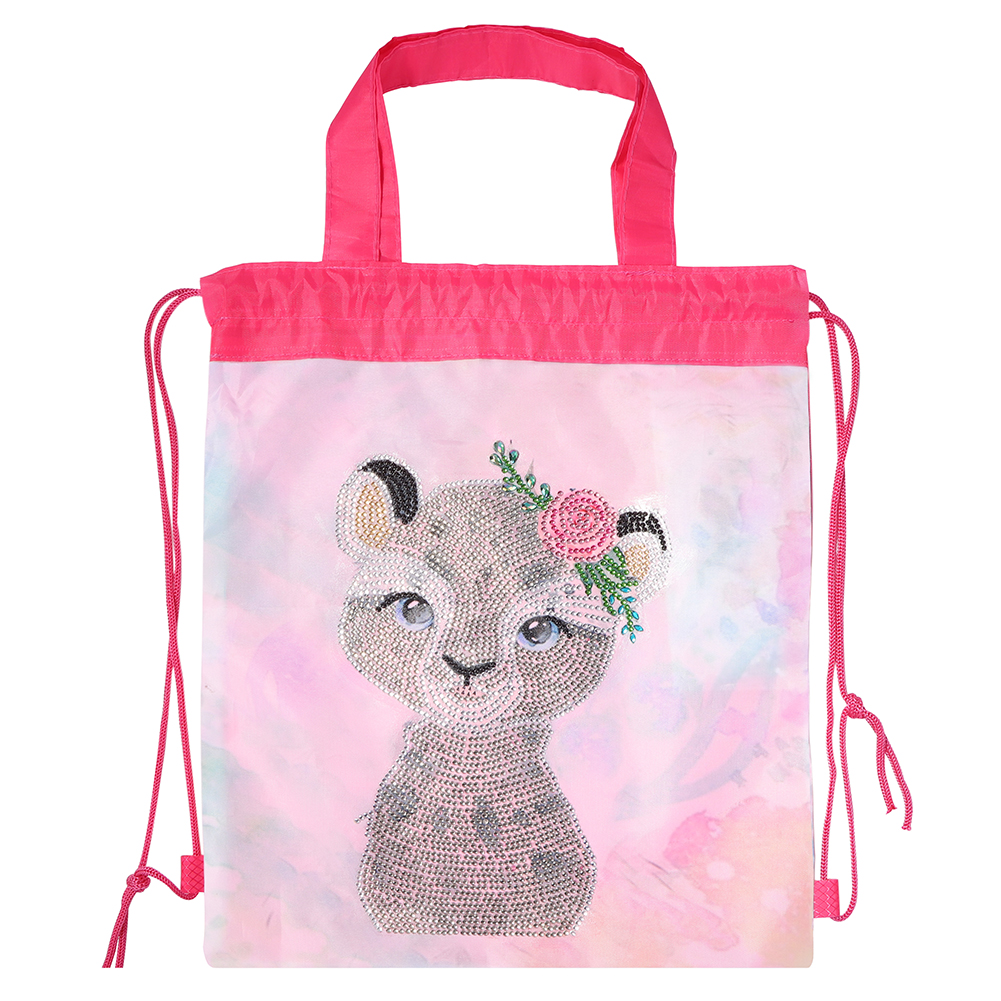 

Leopard - 5D DIY Craft Drawstring Backpack Bag, 501 Original