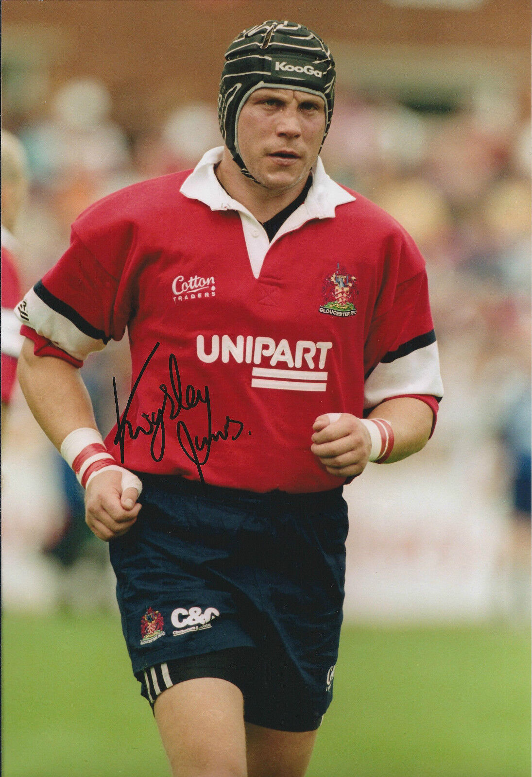 Kingsley JONES Signed Autograph 12x8 Rugby Photo Poster painting AFTAL COA Welsh Wales COACH