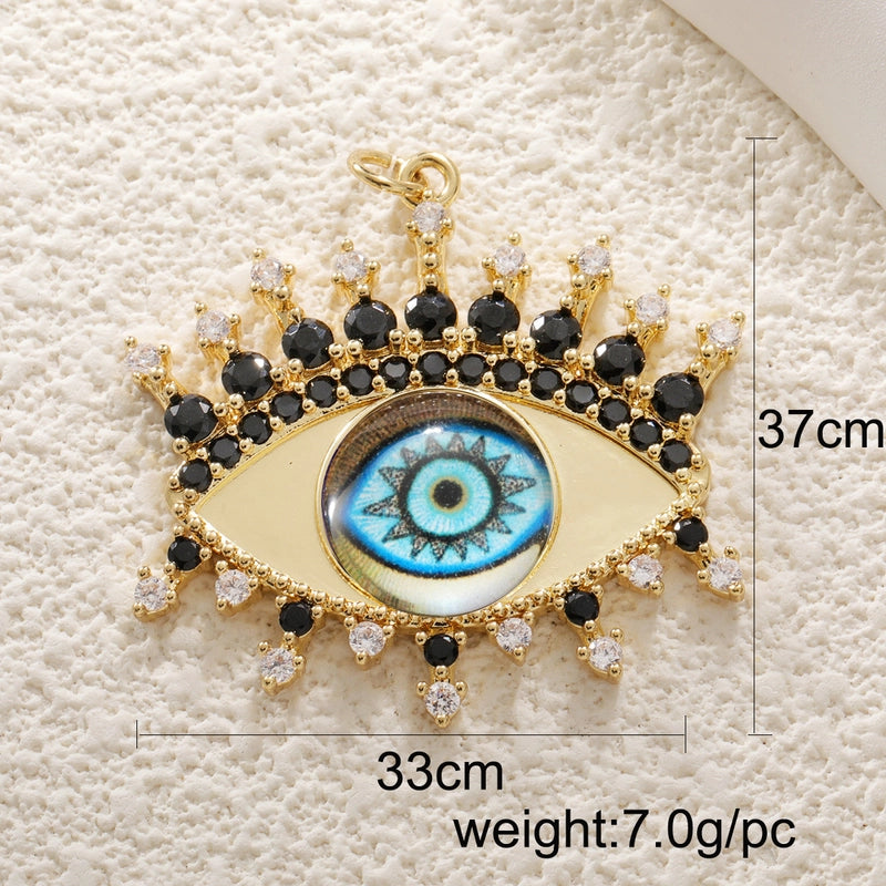 1 Piece Copper Devil’s Eye Jewelry Accessories Pendant