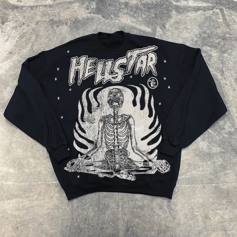 Personalized Hellstar Studios Inner Peace Street Hip Hop Crewneck Sweatshirt
