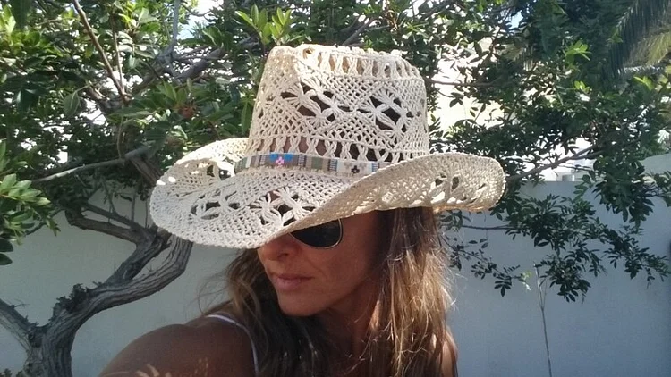 Boho cowboy hats for women, bohemian cowgirl straw hat, stetson western hats, kekugi