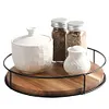 [US Local Warehouse] 360 Degree Rotating Spice Rack Round Condiment Organizer for Home Kitchen Pantry