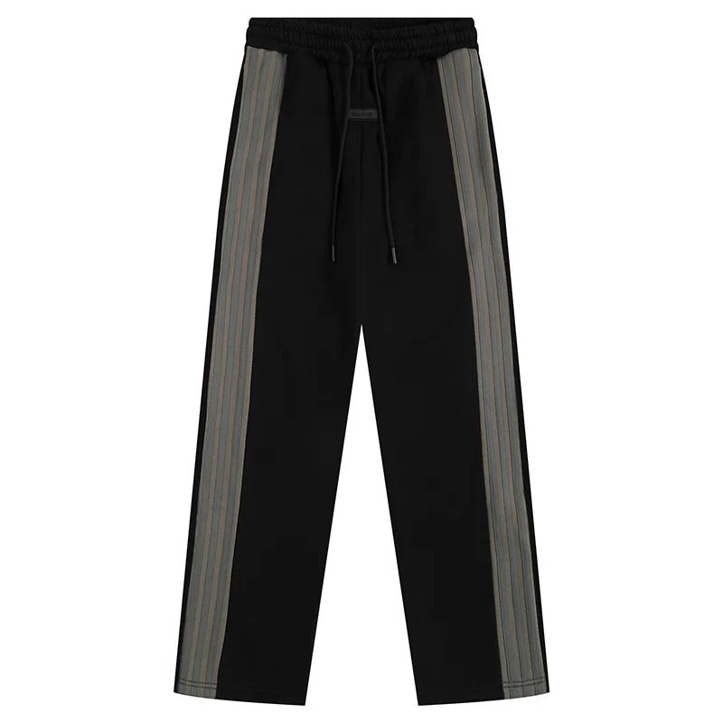 Unisex Trendy Essentials FOG Three Stripes Contrasting Colors Casual Sweatpants Joggers