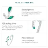 Green Leaves Leaf Opening Ring 925 Sterling Silver