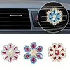 (US Local)Diamond Painting Car Aromatherapy Vent Clip Bling Air Vent Decorations (C)
