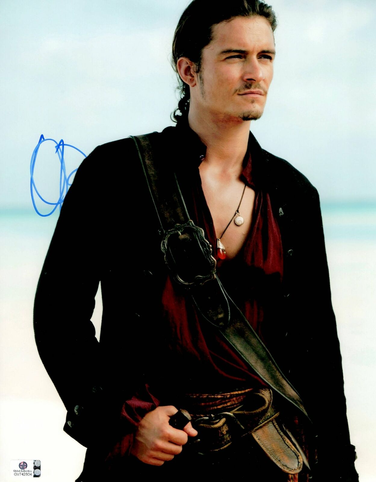 Orlando Bloom Signed Autographed 11X14 Photo Poster painting Pirates of the Caribbean GV742804