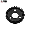 AMK 4Pcs Metal UTB18 Upgrades Bevel Gear 13T+23T Axle Ring Pinion Set Helical Differential Gears for 1/18 RC Crawler Car Axial UTB18 (2)