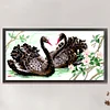 Bead Embroidery - Partial Printed 9CT Black Swan(66x36 CM)