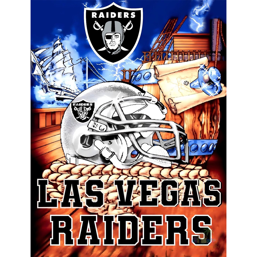 

NFL Football Las Vegas Raiders - Round Drill Diamond Painting - 30*40CM, 501 Original