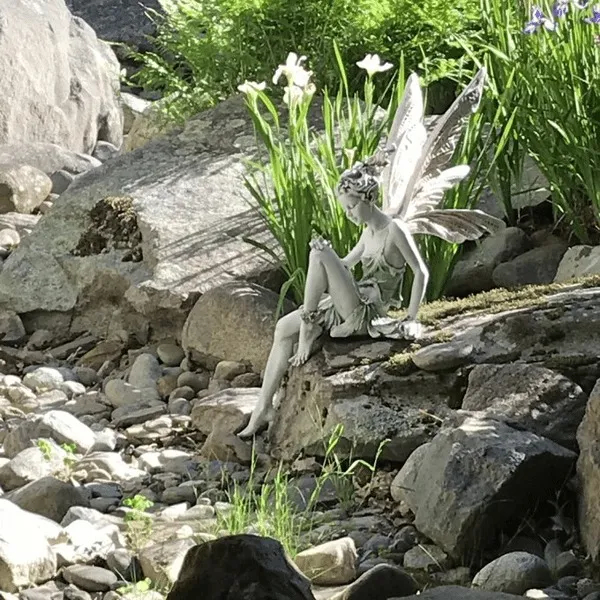 Sitting Fairy Statue - tree - Codlins