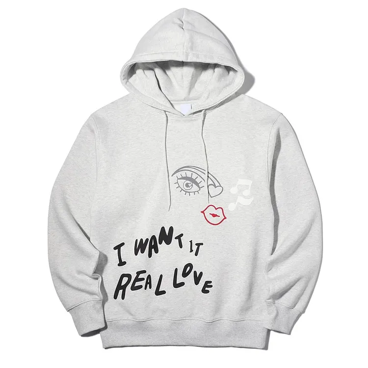 BTS POP-UP Space of BTS I WANT IT REAL LOVE Hoodie