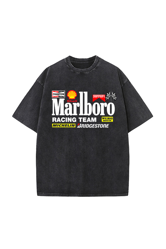 Marlboro Crew Neck Unisex Vintage Wash T-shirt / TECHWEAR CLUB / Techwear