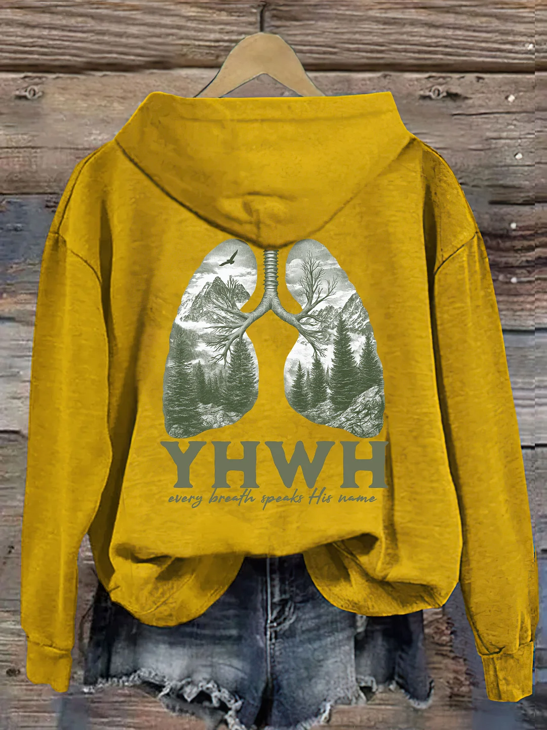 Yhwh Lungs Christian Hoodie