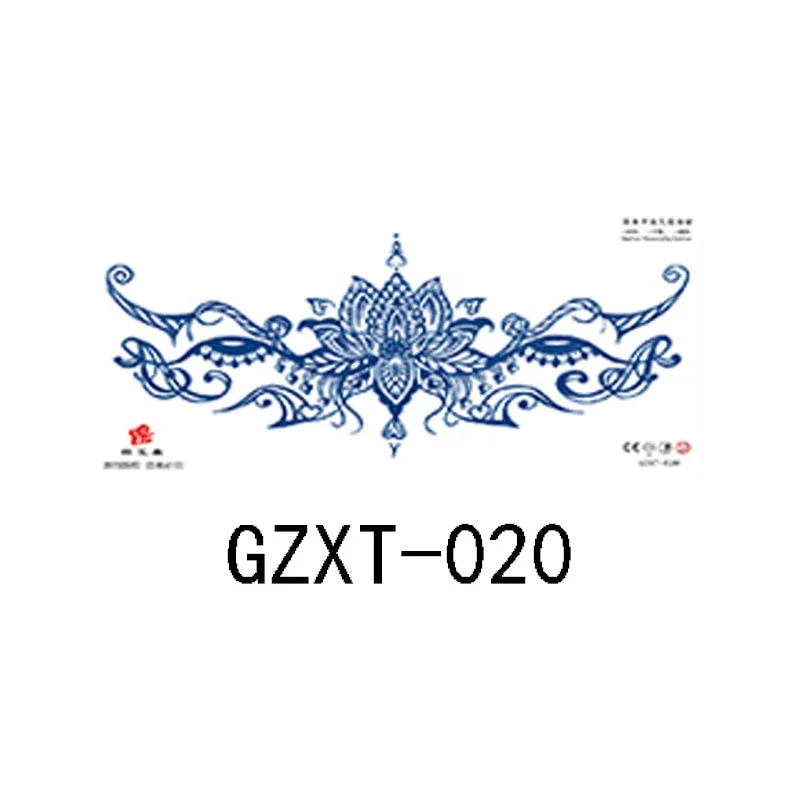 Herbal juice chest sticker tattoo sticker lasts 15 days herbal plant semi-permanent juice tattoo on chest back