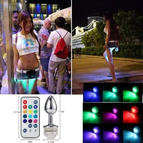 pornhint Pornhint Anal Beads Butt Plug Ass Stopper with LED Light Tail Sex Adult Toy-Cosplay-Games