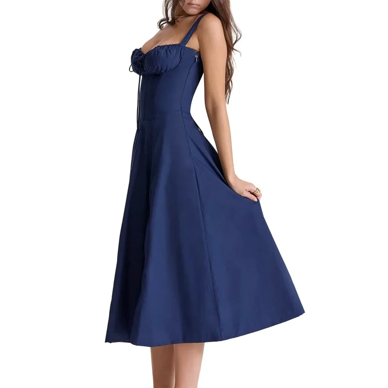 Floral Bustier Midriff Waist Shaper Dress