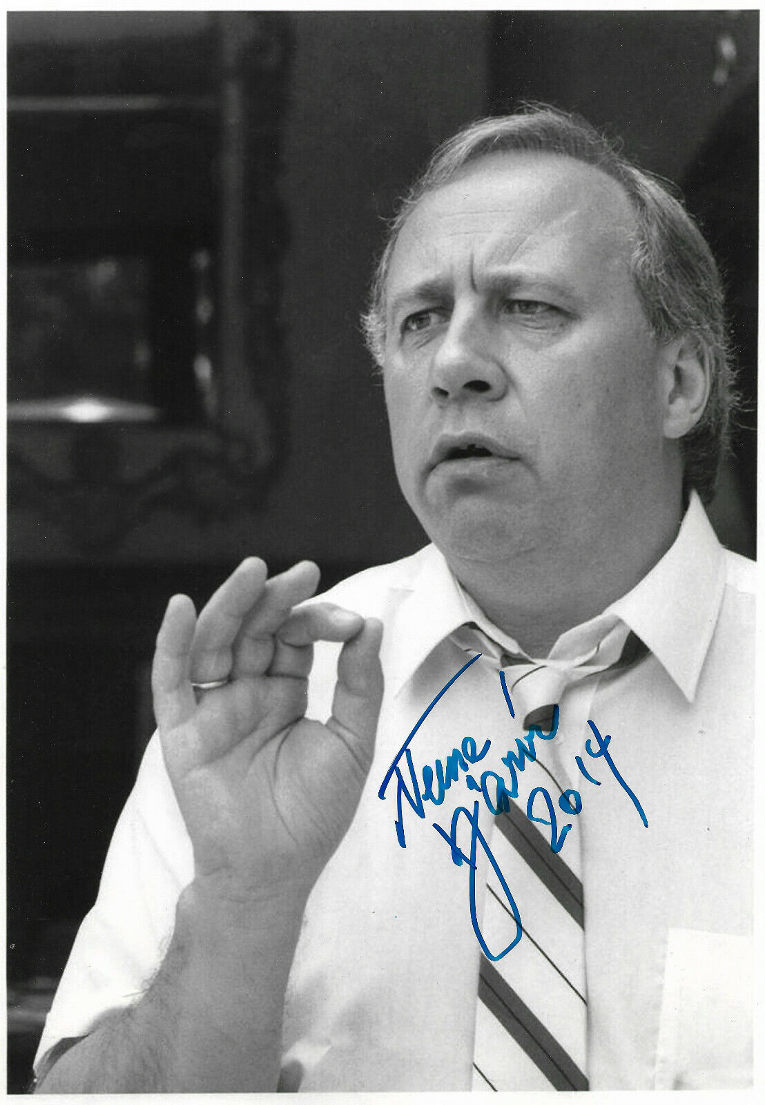 Neeme Jarvi Conductor signed 8x12 inch Photo Poster painting autograph