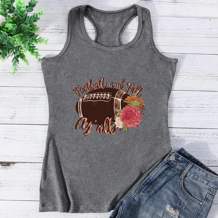 Football and Fall Vest Top-Annaletters