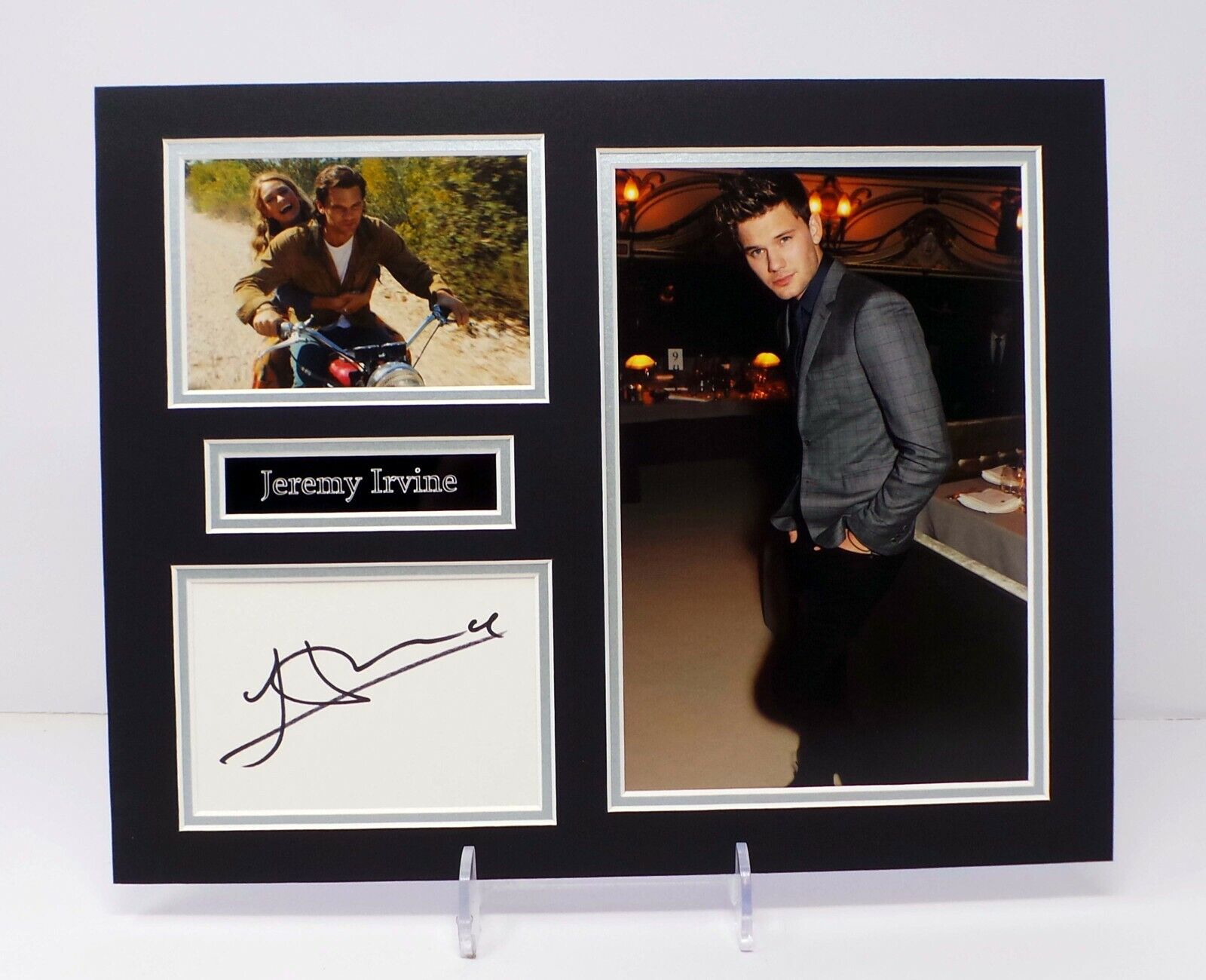 Jeremy IRVINE Signed Mounted Photo Poster painting Display AFTAL RD COA John BENTLEY Treadstone