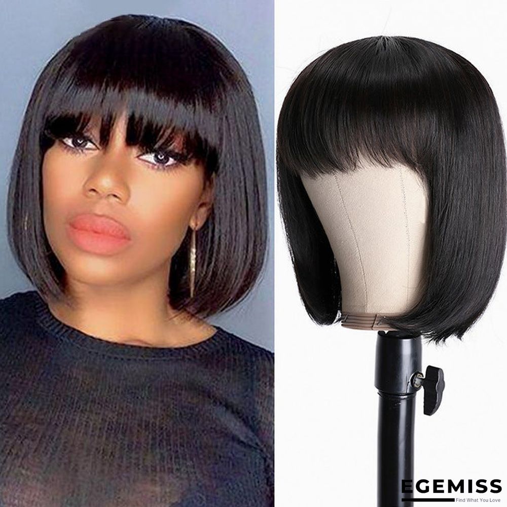 Human Hair Wig with Real Hair Bobo Hair Wig Natural | EGEMISS