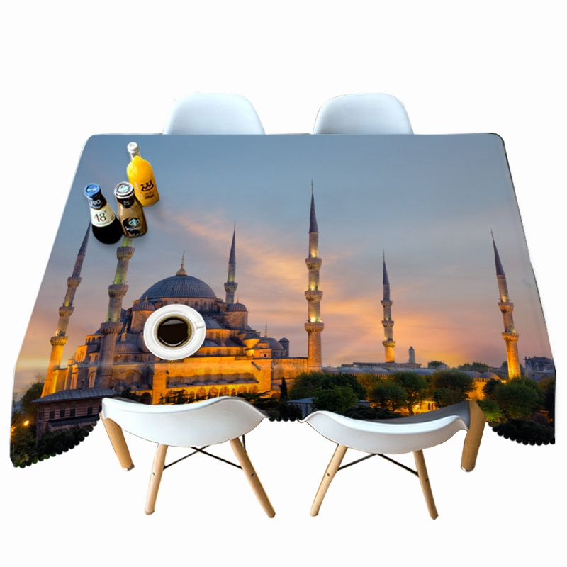 

Lighting City Night View - 3D Tablecloth, 140*140cm, 501 Original