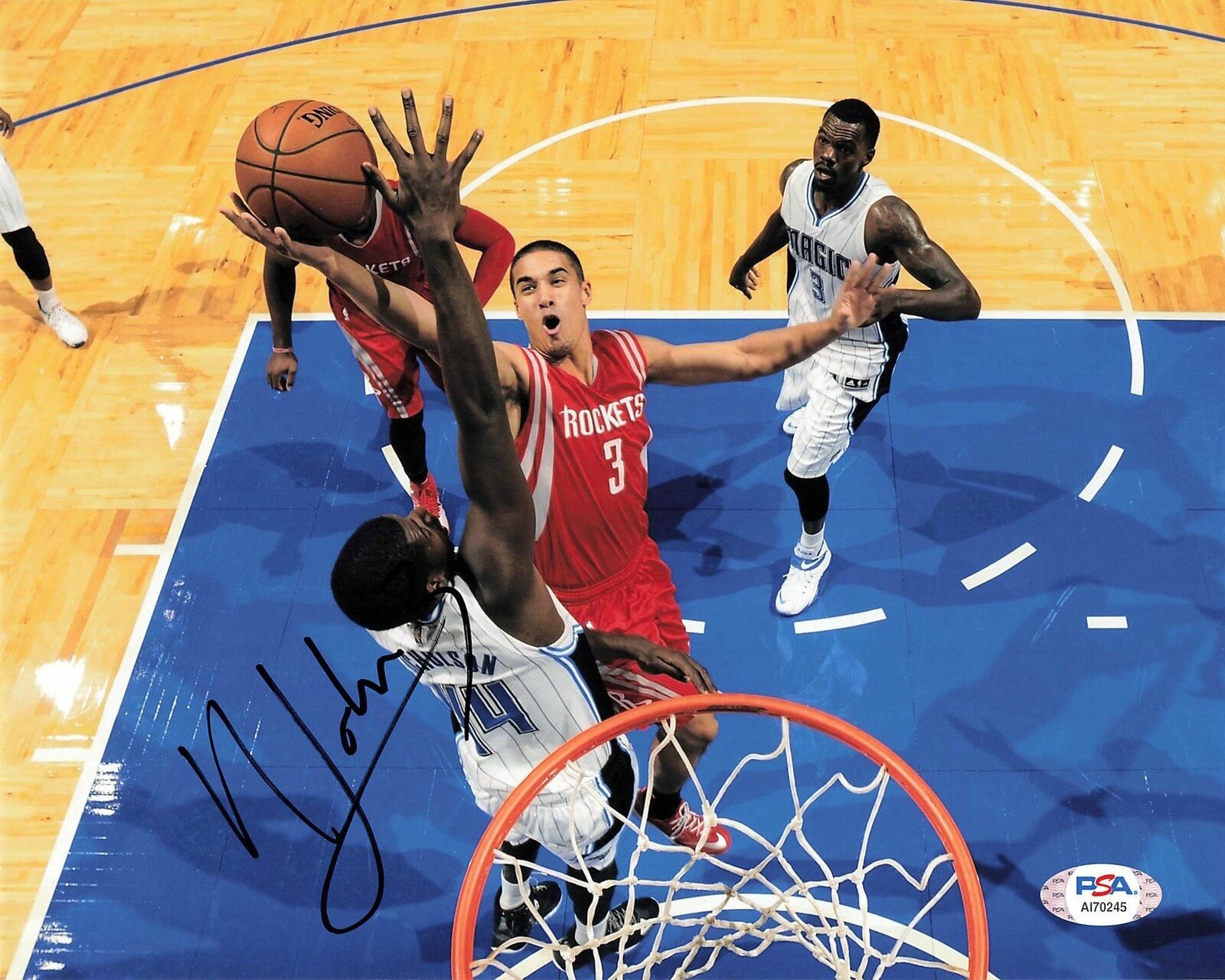 NICK JOHNSON signed 8x10 Photo Poster painting PSA/DNA Rockets Autographed