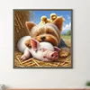 Diamond Painting -DIY Full Square Drill Dog Pig(45x45cm)