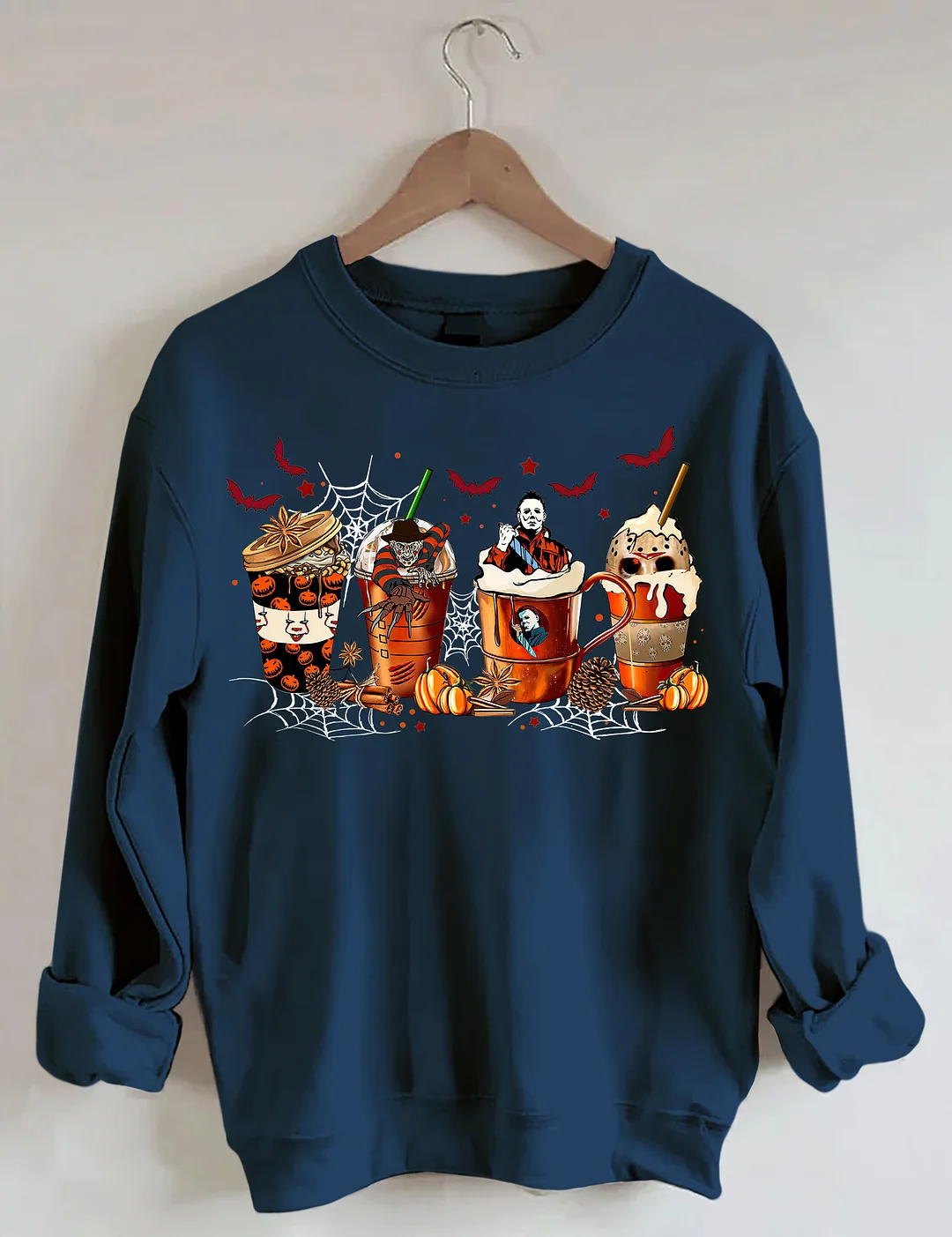 Skeleton Coffee Cups Sweatshirt