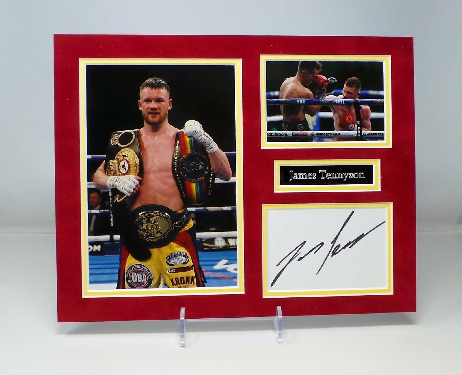 James TENNYSON Signed Mounted Photo Poster painting Display AFTAL RD COA Irish Boxer