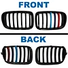 BILLDIO F25 Grille - Color Front Kidney Single Slat Grill For F25 X3 2011 2012 2013 ABS Gloss Black?2 pcs?
