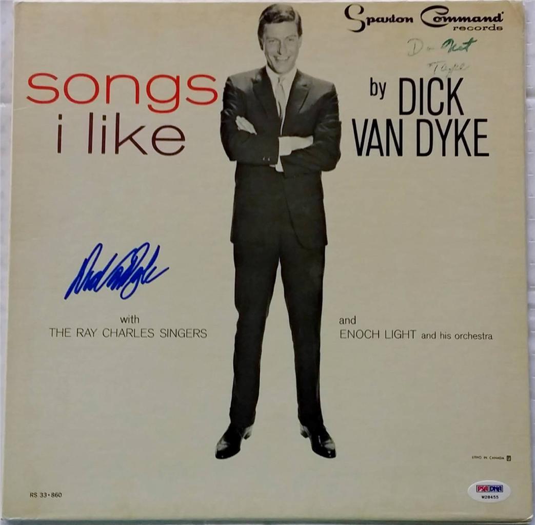 DICK VAN DYKE SONGS I LIKE ALBUM RECORD COVER SIGNED AUTO PSA/DNA