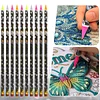 (US Local)10Pcs 5D Crystal Gem Pick Up Tool 23cm Dotting Wax Pencil for Art Craft