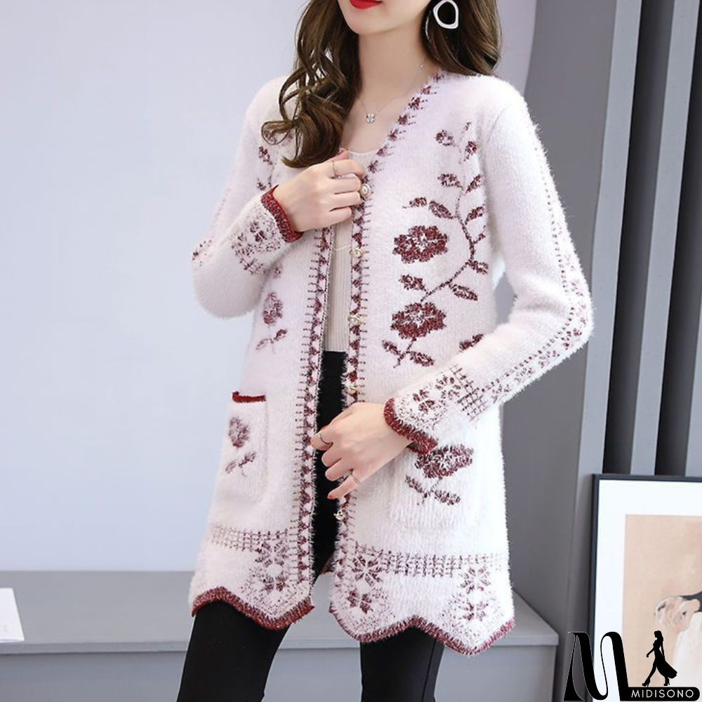 MidiSono - Classic and Stylish winter Cardigan