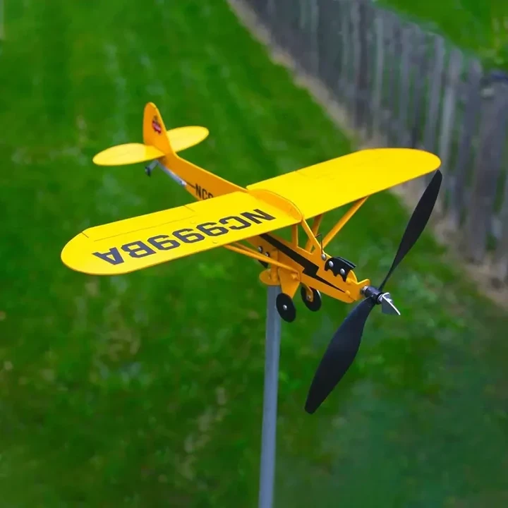 Piper J3 Cub Airplane Weathervane