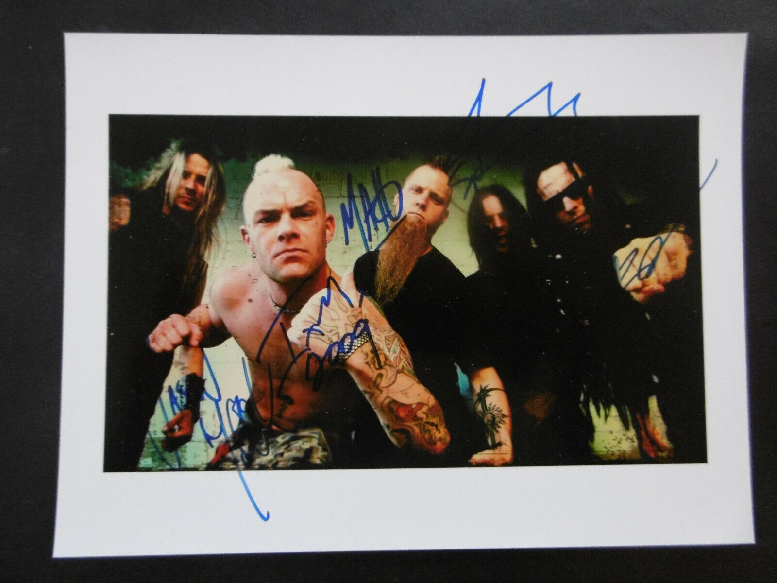 Five Finger Death Punch full signed 6x8 inch picture autograph