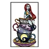 Tea Cup Princess - 11CT Stamped Cross Stitch 30*50cm/11.81*19.69in