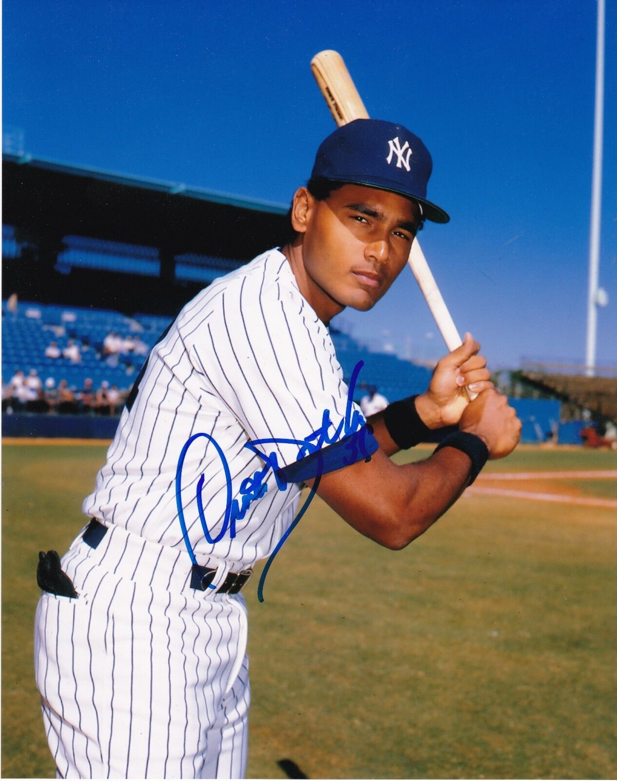 ORESTES DESTRADE NEW YORK YANKEES ACTION SIGNED 8x10