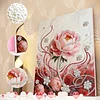 DIY Pearl Painting Peony for Home Wall Decor with Frame(40x30cm)